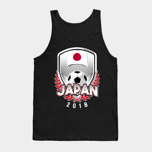 Japan Soccer 2018 Tank Top by Styleuniversal